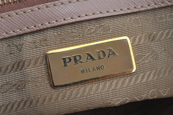 Authentic PRADA Vintage Leather 2Way Shoulder Hand Bag Purse Pink 4235J