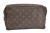 Auth Louis Vuitton Monogram Trousse Toilette 28 Clutch Hand Bag Old Model 4236K