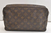 Auth Louis Vuitton Monogram Trousse Toilette 28 Clutch Hand Bag Old Model 4236K
