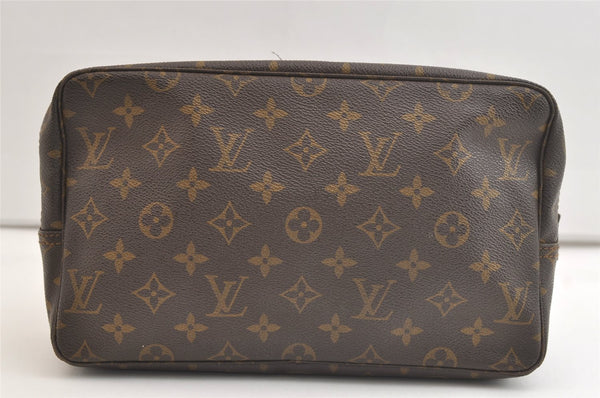 Auth Louis Vuitton Monogram Trousse Toilette 28 Clutch Hand Bag Old Model 4236K
