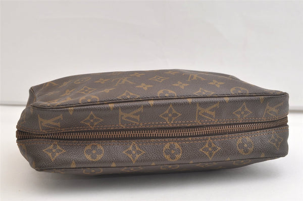 Auth Louis Vuitton Monogram Trousse Toilette 28 Clutch Hand Bag Old Model 4236K