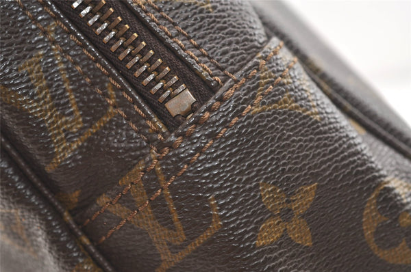 Auth Louis Vuitton Monogram Trousse Toilette 28 Clutch Hand Bag Old Model 4236K
