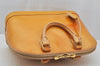 Authentic Louis Vuitton Vernis Alma PM Hand Bag Purse Yellow M91445 LV 4237J