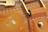 Authentic Louis Vuitton Vernis Alma PM Hand Bag Purse Yellow M91445 LV 4237J