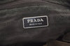 Authentic PRADA Nylon Tessuto Leather Drawstring Backpack BZ6677 Khaki 4238J