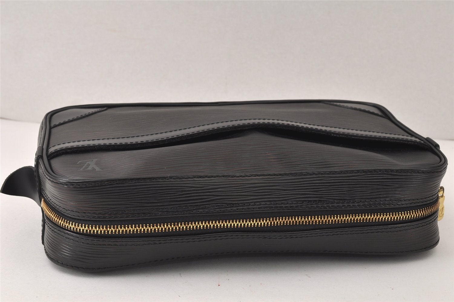 Authentic Louis Vuitton Epi Compiegne 28 Clutch Hand Bag Black SP Order LV 4238K