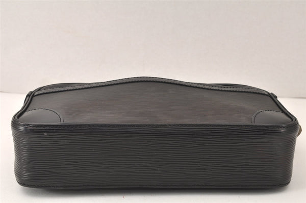 Authentic Louis Vuitton Epi Compiegne 28 Clutch Hand Bag Black SP Order LV 4238K