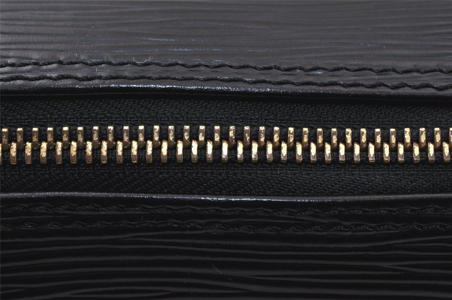 Authentic Louis Vuitton Epi Compiegne 28 Clutch Hand Bag Black SP Order LV 4238K