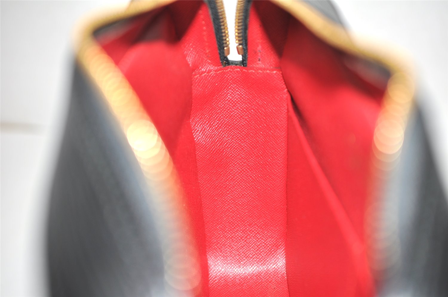 Authentic Louis Vuitton Epi Compiegne 28 Clutch Hand Bag Black SP Order LV 4238K