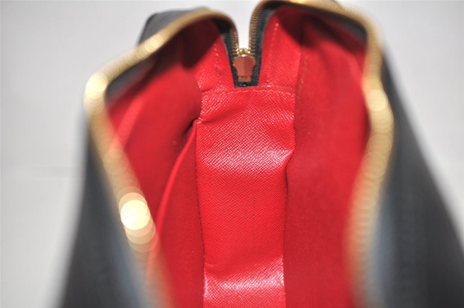 Authentic Louis Vuitton Epi Compiegne 28 Clutch Hand Bag Black SP Order LV 4238K