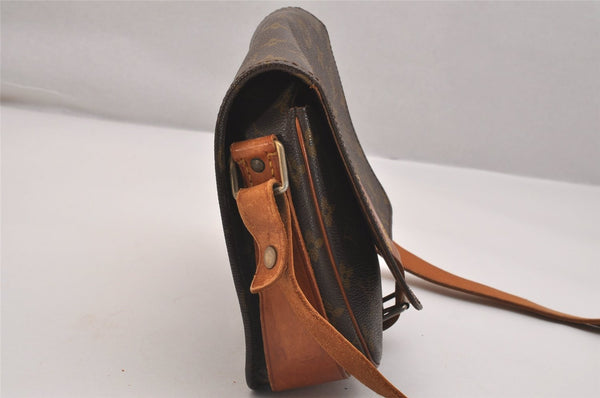 Authentic Louis Vuitton Monogram Cartouchiere MM Shoulder Bag Old Model 4239J