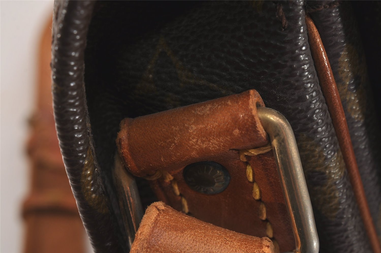 Authentic Louis Vuitton Monogram Cartouchiere MM Shoulder Bag Old Model 4239J