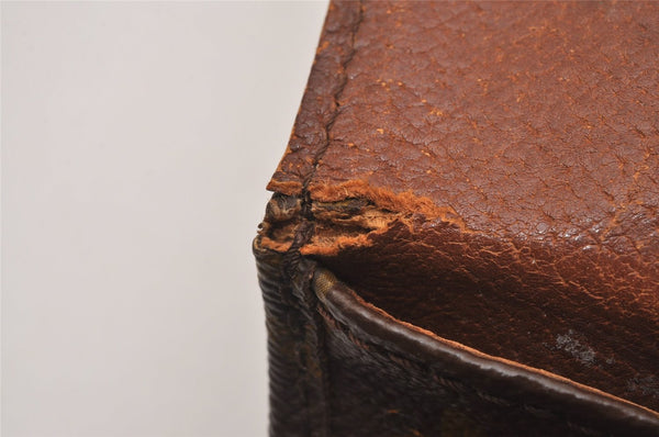 Authentic Louis Vuitton Monogram Cartouchiere MM Shoulder Bag Old Model 4239J