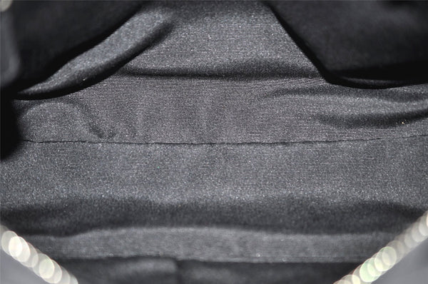 Authentic COACH Signature Hand Bag Purse Canvas Leather 10245 Black 4239K