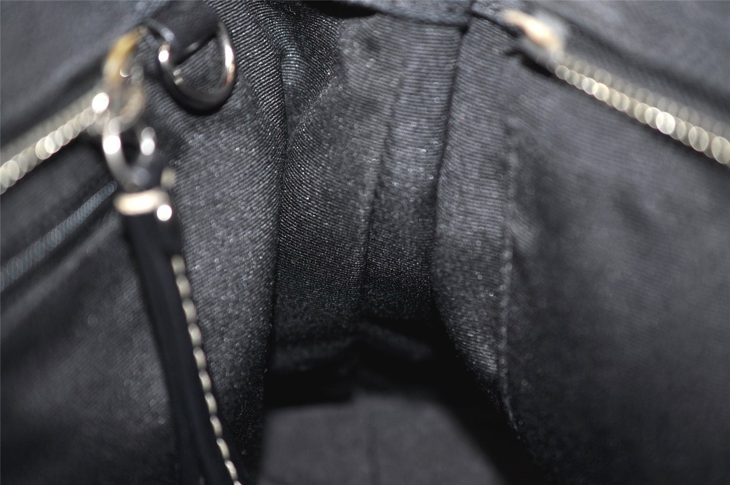 Authentic COACH Signature Hand Bag Purse Canvas Leather 10245 Black 4239K
