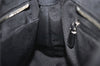 Authentic COACH Signature Hand Bag Purse Canvas Leather 10245 Black 4239K