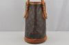 Authentic Louis Vuitton Monogram Bucket PM Shoulder Tote Bag M42238 Junk 4241J
