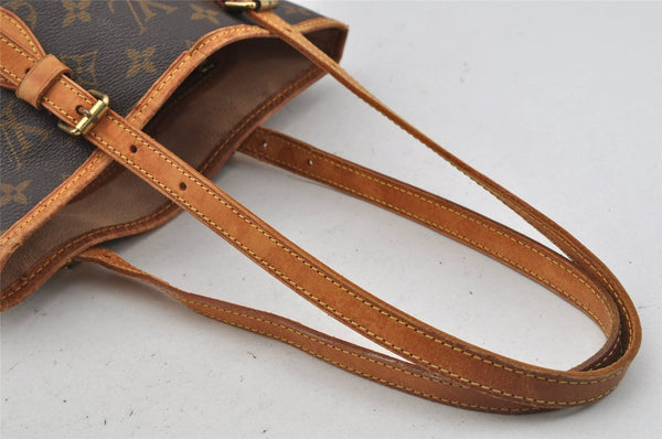Authentic Louis Vuitton Monogram Bucket PM Shoulder Tote Bag M42238 Junk 4241J
