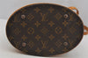 Authentic Louis Vuitton Monogram Bucket PM Shoulder Tote Bag M42238 Junk 4241J