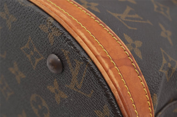 Authentic Louis Vuitton Monogram Bucket PM Shoulder Tote Bag M42238 Junk 4241J