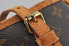 Authentic Louis Vuitton Monogram Bucket PM Shoulder Tote Bag M42238 Junk 4241J