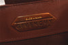 Authentic GIVENCHY Leather Vanity Hand Bag Purse Brown 4241K