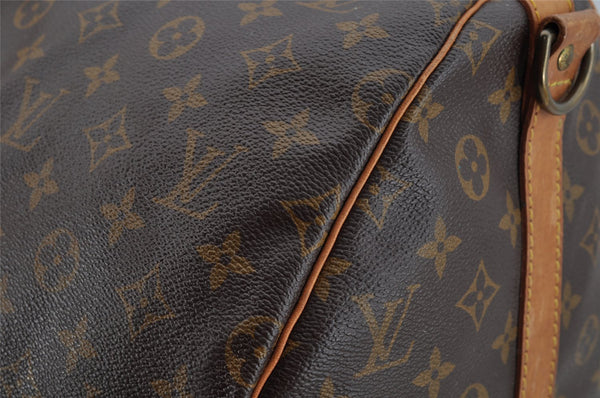 Authentic Louis Vuitton Monogram Keepall Bandouliere 55 M41414 Boston Bag 4242I