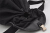 Authentic PRADA Vintage Nylon Tessuto Leather Drawstring Backpack Black 4242J