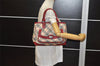 Authentic BURBERRY Vintage Nova Check Canvas Leather Hand Bag Beige 4242K