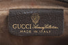 Authentic GUCCI Web Sherry Line Clutch Hand Bag GG PVC Leather Brown Junk 4243J