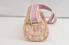 Authentic Christian Dior Trotter Shoulder Cross Bag Vinyl PVC Pink Junk 4243K