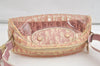Authentic Christian Dior Trotter Shoulder Cross Bag Vinyl PVC Pink Junk 4243K