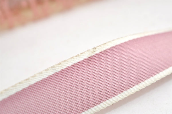 Authentic Christian Dior Trotter Shoulder Cross Bag Vinyl PVC Pink Junk 4243K