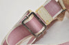 Authentic Christian Dior Trotter Shoulder Cross Bag Vinyl PVC Pink Junk 4243K