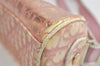 Authentic Christian Dior Trotter Shoulder Cross Bag Vinyl PVC Pink Junk 4243K