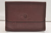 Authentic Cartier Must de Cartier Clutch Hand Bag Leather Bordeaux Red 4245K