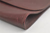 Authentic Cartier Must de Cartier Clutch Hand Bag Leather Bordeaux Red 4245K