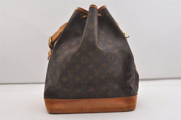 Authentic Louis Vuitton Monogram Noe Shoulder Drawstring Bag M42224 LV 4246J