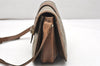 Authentic GUCCI Vintage Shoulder Cross Body Bag Purse GG PVC Leather Brown 4246K
