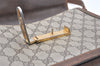 Authentic GUCCI Vintage Shoulder Cross Body Bag Purse GG PVC Leather Brown 4246K