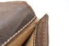 Authentic GUCCI Vintage Shoulder Cross Body Bag Purse GG PVC Leather Brown 4246K
