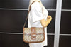 Authentic GUCCI Vintage Shoulder Cross Body Bag Purse GG PVC Leather Brown 4246K