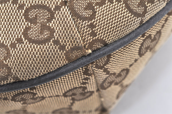 Authentic GUCCI Shoulder Cross Body Bag GG Canvas Leather 181092 Brown 4247K