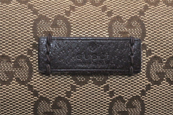 Authentic GUCCI Shoulder Cross Body Bag GG Canvas Leather 181092 Brown 4247K