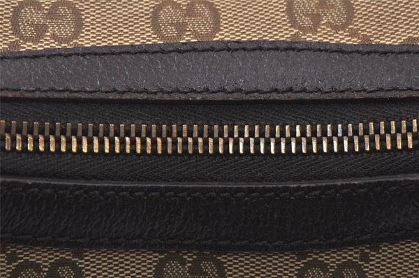 Authentic GUCCI Shoulder Cross Body Bag GG Canvas Leather 181092 Brown 4247K