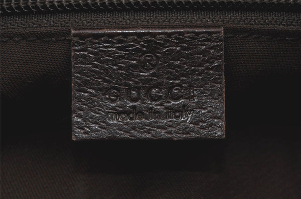 Authentic GUCCI Shoulder Cross Body Bag GG Canvas Leather 181092 Brown 4247K