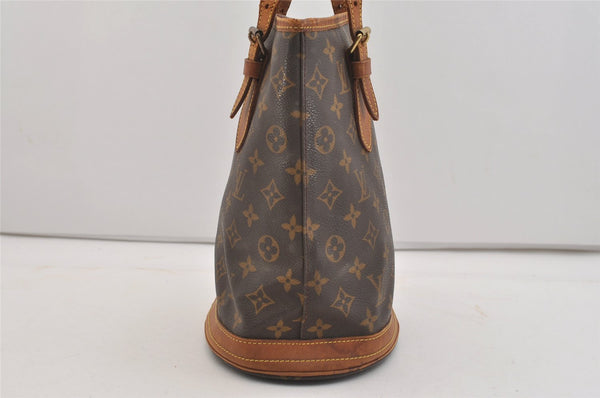 Authentic Louis Vuitton Monogram Bucket PM Shoulder Tote Bag M42238 Junk 4249J