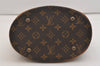 Authentic Louis Vuitton Monogram Bucket PM Shoulder Tote Bag M42238 Junk 4249J