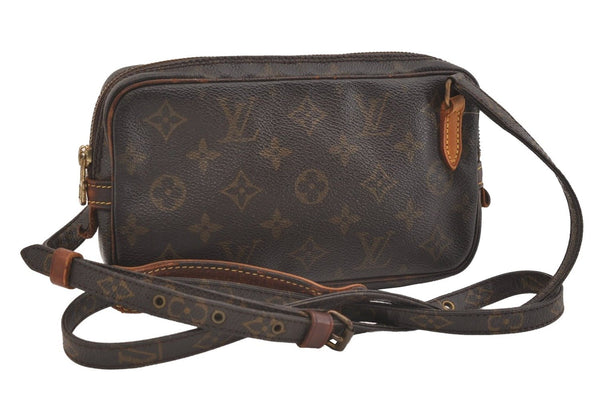 Auth Louis Vuitton Monogram Marly Bandouliere Shoulder Cross Bag M51828 LV 4250J