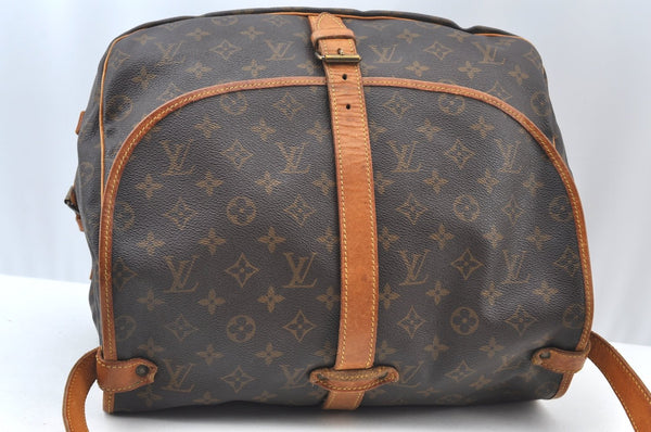 Authentic Louis Vuitton Monogram Saumur 35 Shoulder Cross Bag M42254 LV 4252I